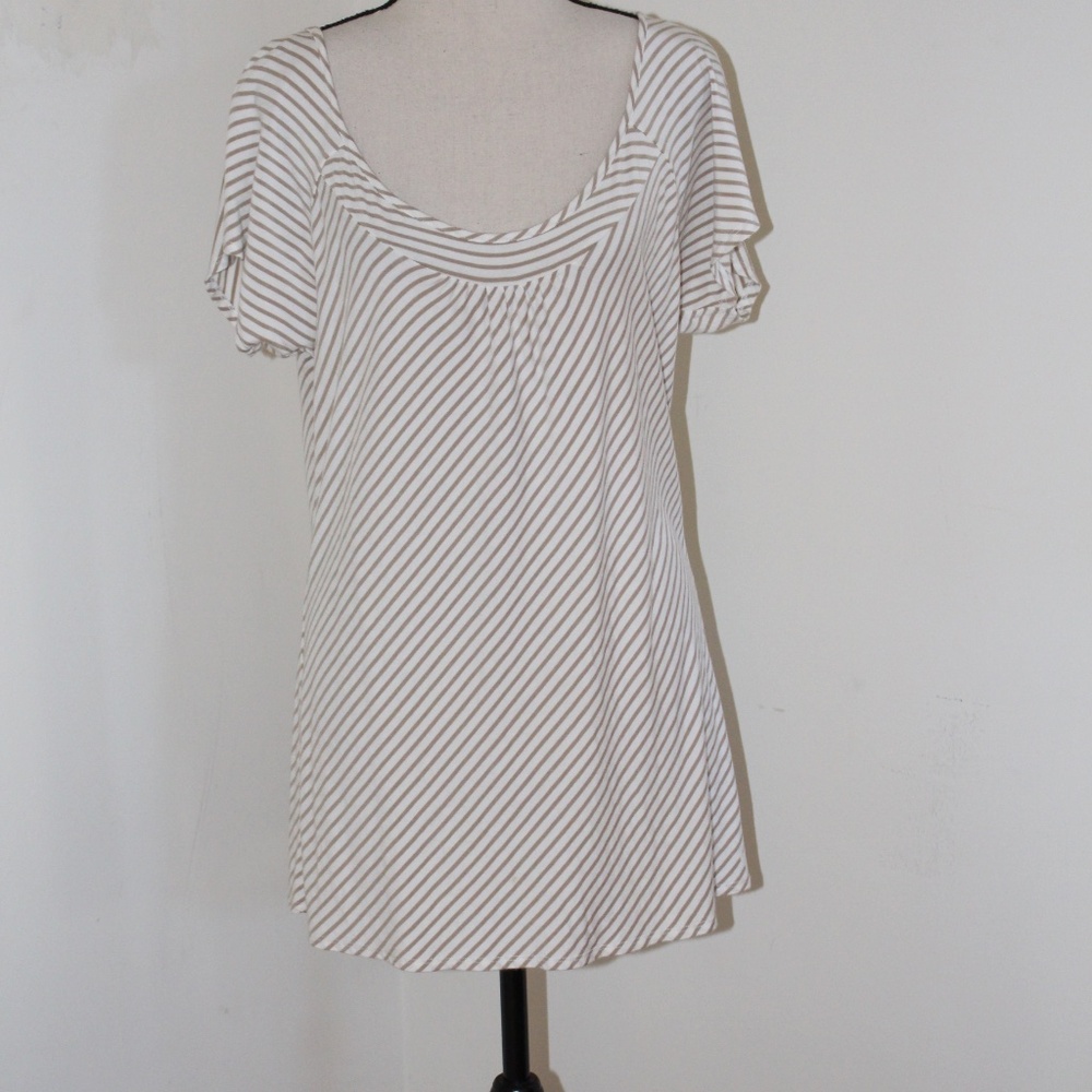 Emma James, short sleeve striped shirt.....